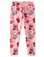 Girls Print Cozy Leggings
