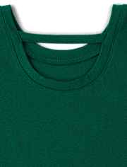 Girls Sequin Bar Back Graphic Top