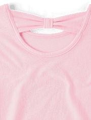 Girls Graphic Bow Back Top