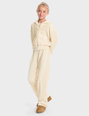 Pantalon large en velours côtelé Fille