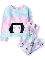 Girls Penguin Pajamas - Cozy Fleece