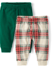 Lot de 2 pantalons à carreaux Bébé Garçon