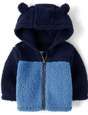Baby Boys Colorblock Sherpa Cozy Jacket