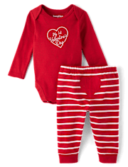 Baby First Valentine's Day 2-Piece Playwear Set