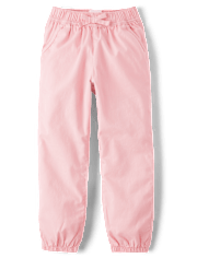 Girls Twill Jogger Pants