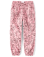 Pantalon de jogging sergé Léopard Fille