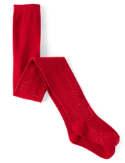Girls Metallic Tights