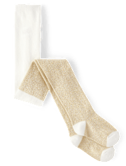 Girls Metallic Tights