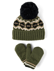 Toddler Boys Fairisle 2-Piece Cold Weather Set