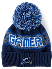 Boys Gamer Pom Pom Beanie
