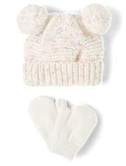 Toddler Girls Space Dye 2-Piece Cold Weather Set