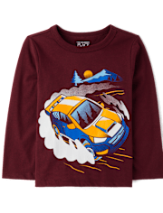 Baby And Toddler Boys Racecar Graphic Tee
