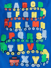 Baby And Toddler Boys Alphabet Train Graphic Tee