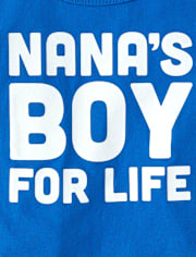 Baby And Toddler Boys Long Sleeve Nana's Boy Graphic Tee