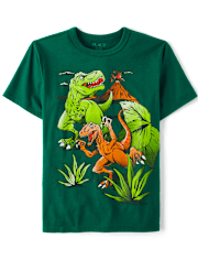 Boys Dino Volcano Graphic Tee