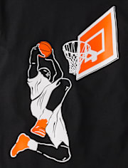 Boys Basketball Dunk Graphic Tee