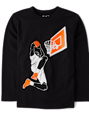 Boys Basketball Dunk Graphic Tee