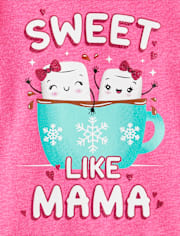 Baby And Toddler Girls Sweet Like Mama Graphic Tee