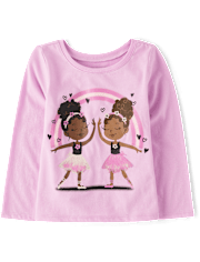 Baby And Toddler Girls Ballet Friends Graphic Tee