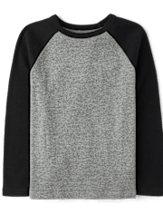 Boys Colorblock Thermal Raglan Top