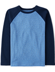 Boys Colorblock Thermal Raglan Top