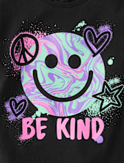 Girls Be Kind Smile Graphic Tee