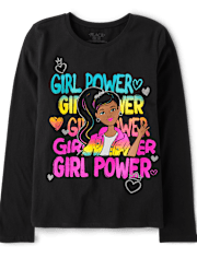 Girls Girl Power Graphic Tee
