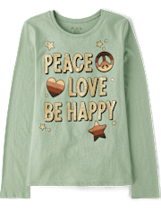 Girls Be Happy Graphic Tee