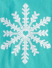 Girls Winter Snowflake Graphic Tee