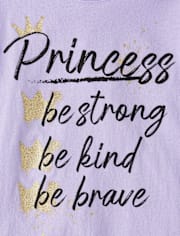Girls Princess List Graphic Tee