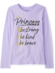 Girls Princess List Graphic Tee