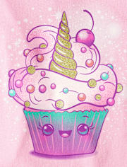 Girls Cupcake Graphic Tee