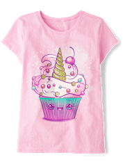 Girls Cupcake Graphic Tee