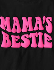 Girls Mama's Bestie Graphic Tee