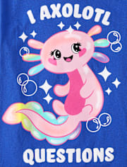 Girls Axolotl Graphic Tee