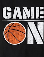 Boys Game On Basketball Graphic Tee