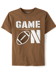 Boys Game On Football Graphic Tee