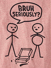 Boys Bruh Seriously Graphic Tee