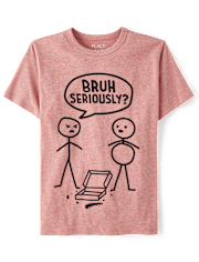 Boys Bruh Seriously Graphic Tee