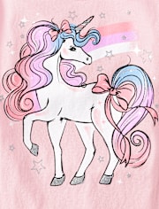 Girls Unicorn Graphic Tee