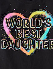 Girls Best Daughter Graphic Tee