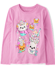 Girls Winter Dessert Graphic Tee
