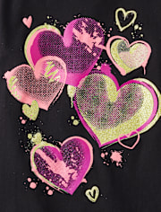 Girls Heart Graphic Tee