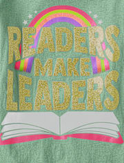 Girls Readers Make Leaders Graphic Tee