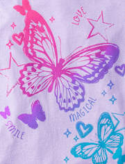 Girls Butterfly Graphic Tee