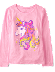 Girls Unicorn Graphic Tee