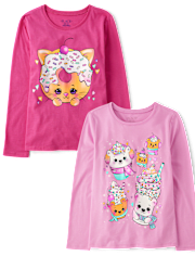 Girls Dessert Graphic Tee 2-Pack
