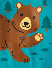Baby And Toddler Boys Bear Graphic Tee