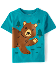 Baby And Toddler Boys Bear Graphic Tee