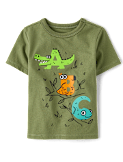 Baby And Toddler Boys ABC Animal Graphic Tee